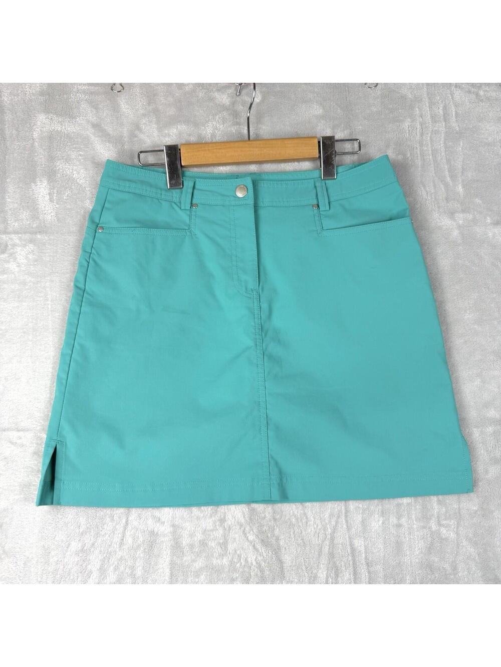 NVO Lanctot Golf Skort Teal Women Size 4 Stretch Athletic Tennis Skirt Preppy